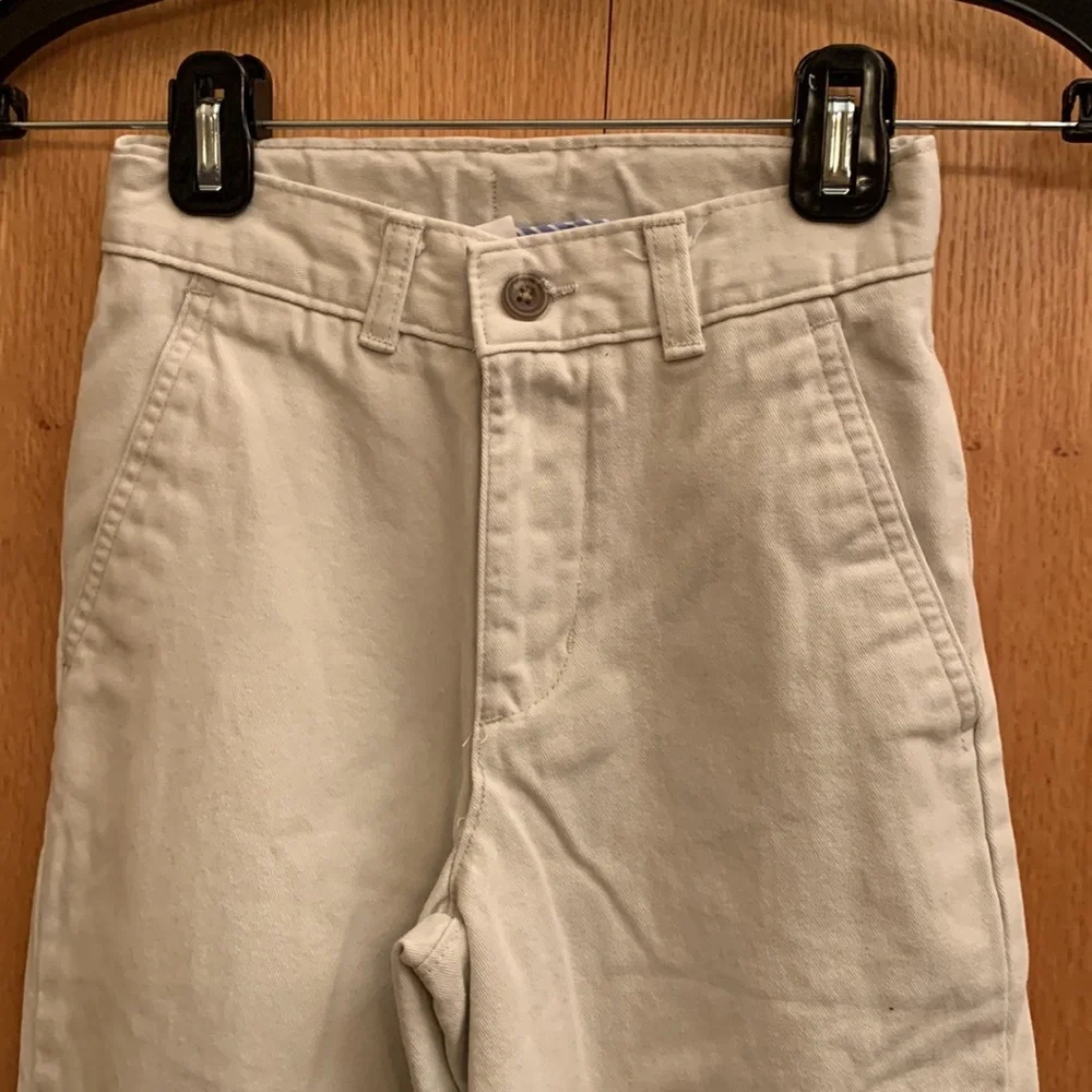 Chaps Ralph Lauren boy’s cotton twill pants 8 SLIM school wear uniform khaki